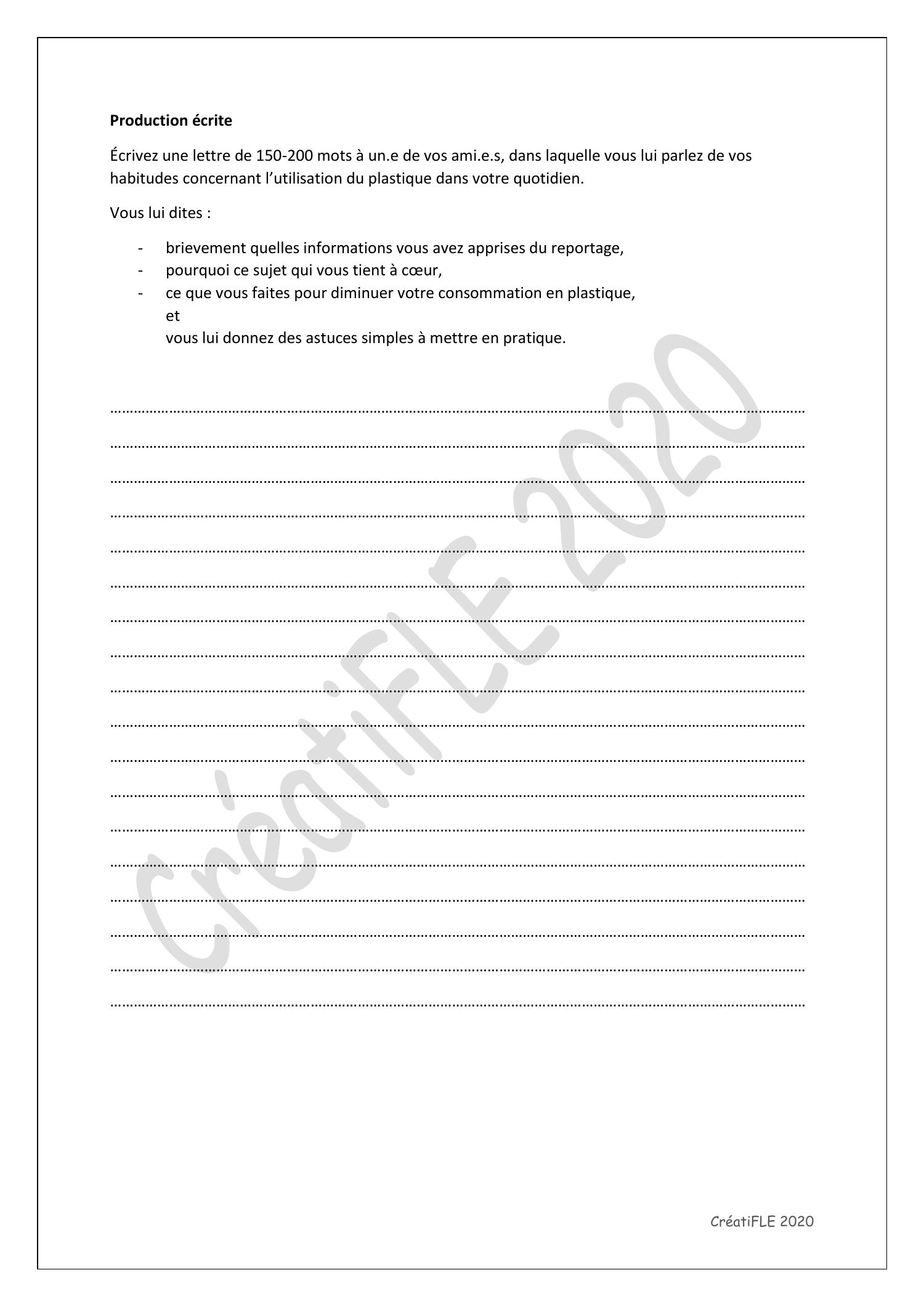 Sujet De Production écrite Et Corrigé Cm1 Production écrite.docx | DocDroid