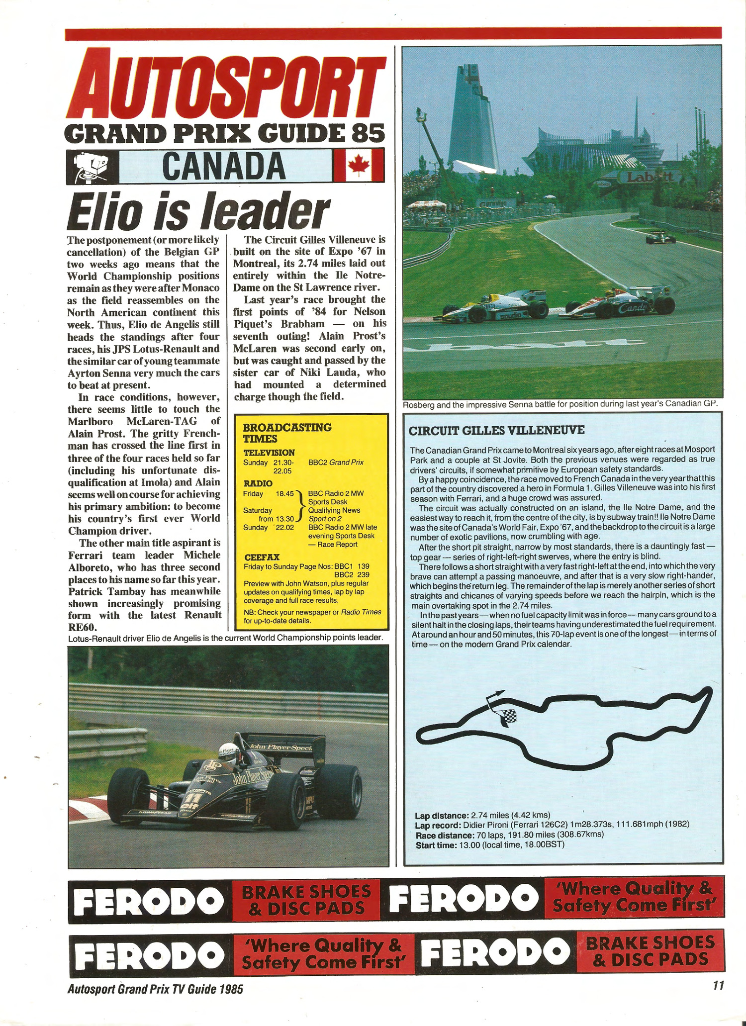 grand prix tv guide