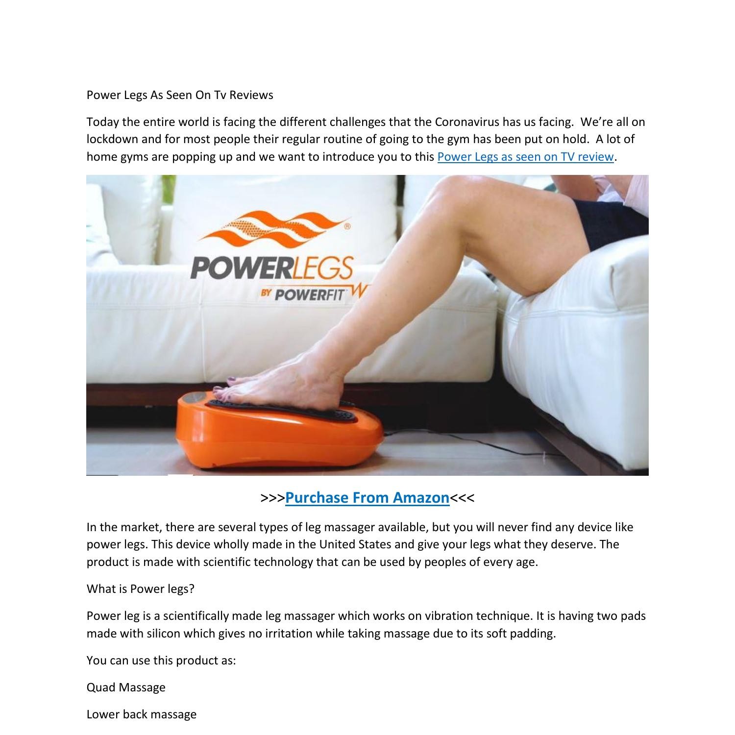 Power Legs As Seen On Tv Reviews.docx DocDroid