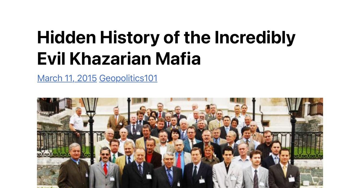 Hidden History of the Incredibly Evil Khazarian Mafia | Covert Geopolitics.pdf