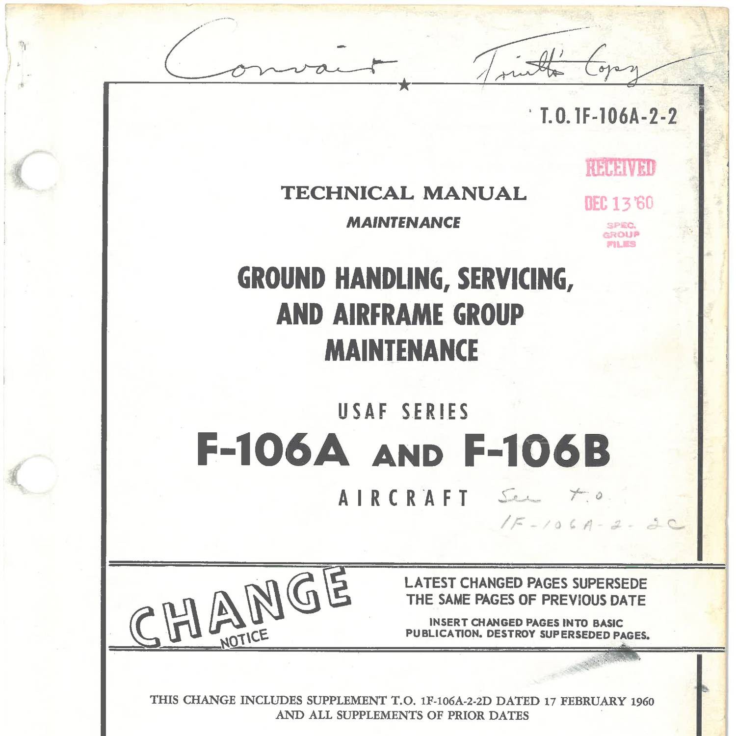 Convair F-106A and B Maintenance Manual #2.pdf | DocDroid