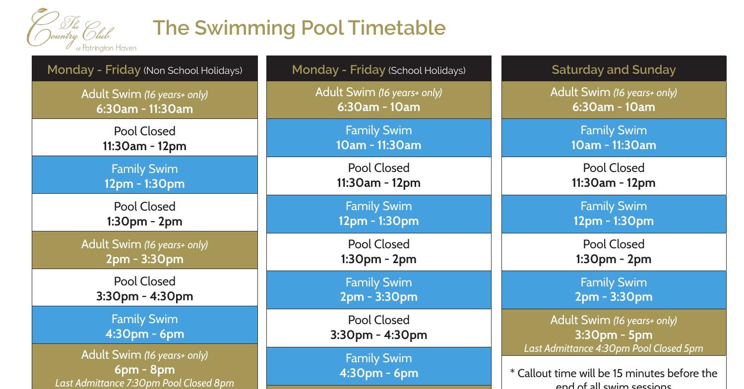 The Country Club Swimming Pool Timetable.pdf DocDroid